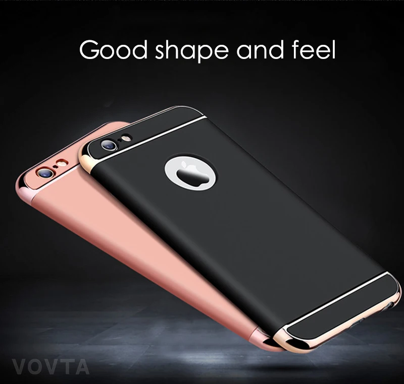 Luxury Plating Scrub Protective case For iPhone 6s 6 Cover Bumper On The for iPhone 5 5S SE Case 6s 6 plus Anti-knock Shell3