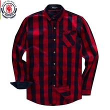 Fredd Marshall, новинка, мужская рубашка с длинным рукавом, хлопковая Повседневная клетчатая рубашка, деловая рубашка в клетку, брендовая одежда 155