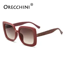 ORECCHINI 2019 Новый Для женщин Винтаж элегантные солнцезащитные очки модные простые Мужские солнечные очки больших размеров солнцезащитные