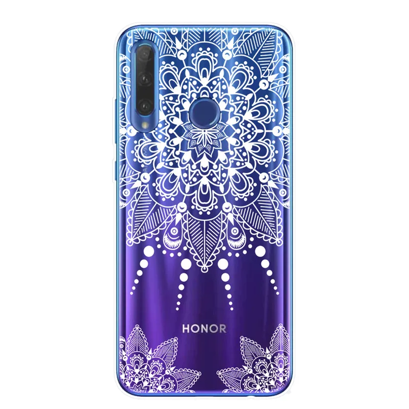 Ретро Мандала Цветок чехол для телефона для huawei Honor 9 10 20 Lite Pro Чехол TPU чехол s для huawei mate 10 20 Lite Pro Ловец снов - Цвет: T6108