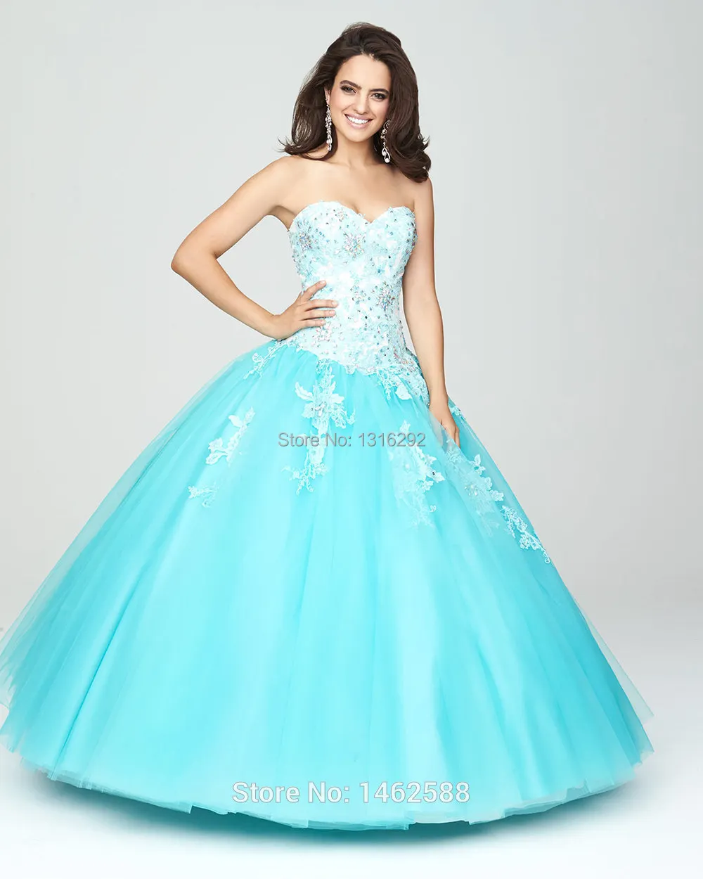 White Lace Liques Sweetheart Bodice Corset Turquoise White Lace Liques Sweetheart Bodice Corset Turquoise Quinceanera Dresses Sweet 16 Party Dress In From Weddings Events On