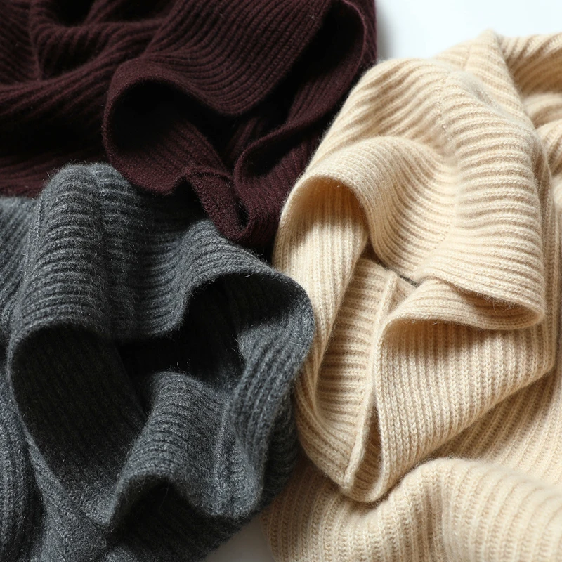  100% Cashmere Sweater Women Simple Loose Design Turteneck Long Sleeves 3 Colors Ladies Pullovers Pl