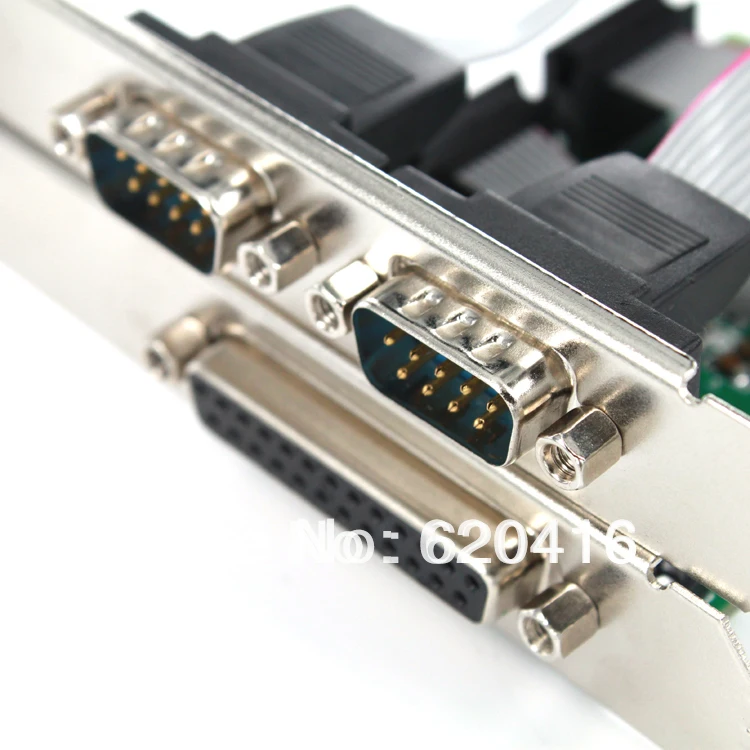 2 Port RS232 RS 232 Serial Port COM & DB25 Printer Parallel Port LPT to