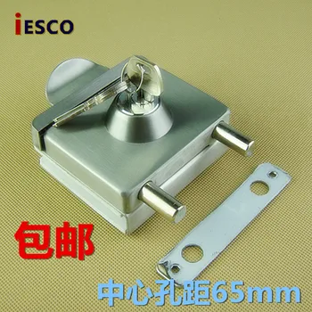 

Stainless steel glass door latch lock column square lock opening door lock door shipping central door lock