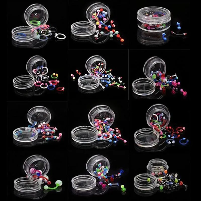 

Wholesale Lots 10pcs Body Piercing Jewelry Nose Belly Eyebrow Nipple + Display