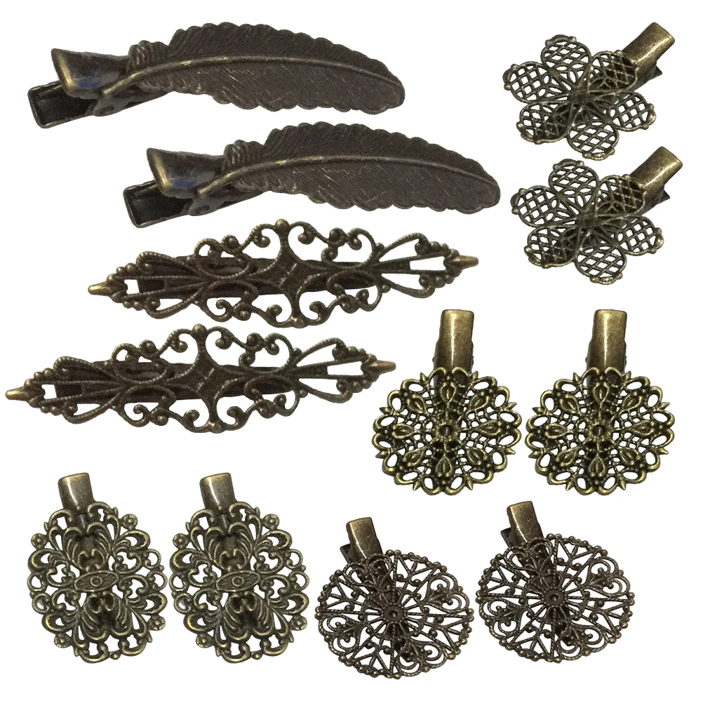 

12Pcs Vintage Hair Clips Hair Barrettes Clamps Hair Accessories Hair Clips Headwear for Women and Girls