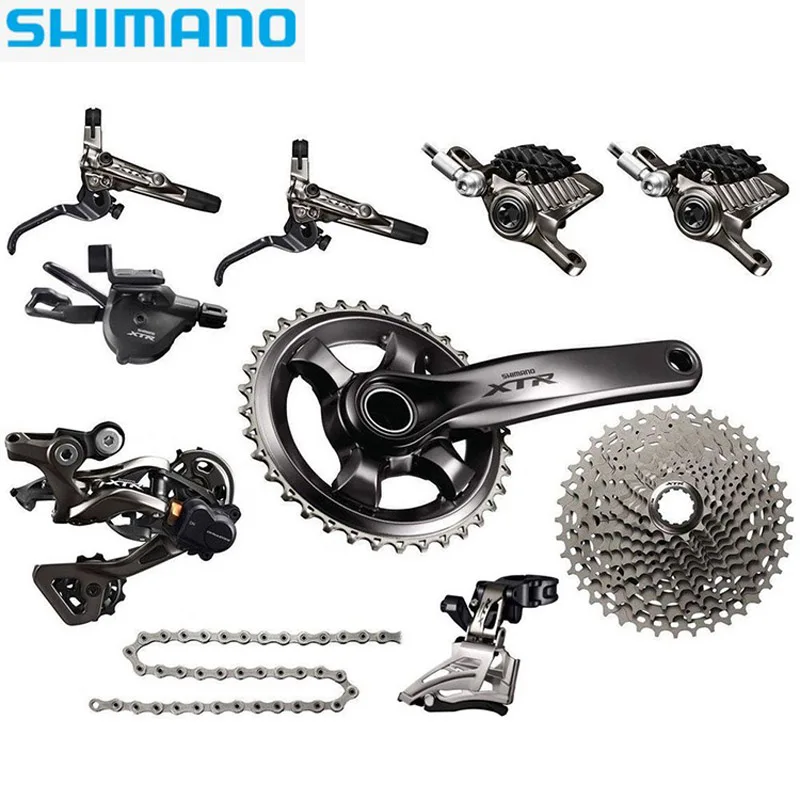 

SHIMANO XTR M9000 mountain bike shifter derailleur kit crankshaft sprocket brake 1/2/3 X 11 speed bicycle parts transmission kit