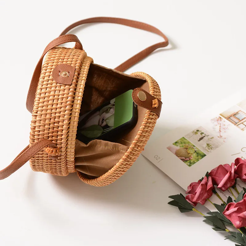 Sac Femme женская сумка из ротанга на плечо летние пляжные сумки женские ручной
