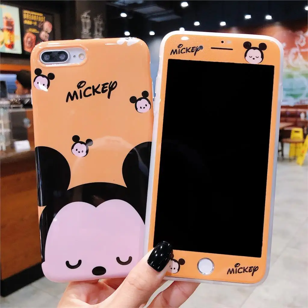 

Cute Cartoon Animals Tempered Glass Screen Protector for iPhone X XR XS Max 8 7 6 6S Plus Phone Case