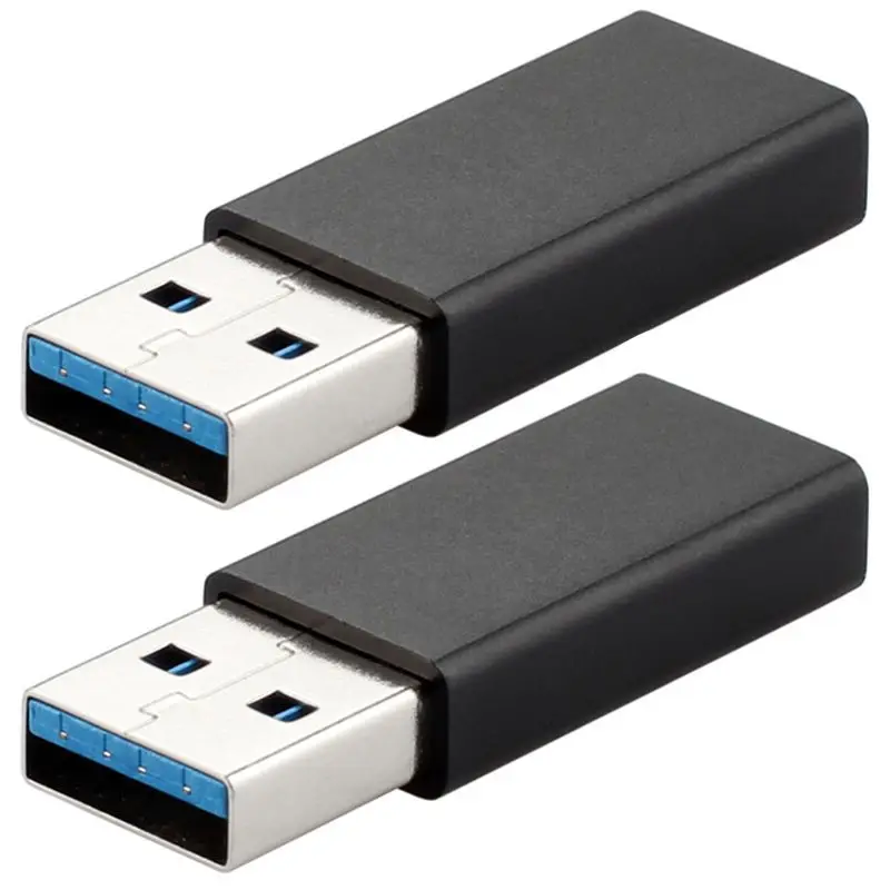 

USB Type C Female to USB 3.0 Adapter (2-Pack) Female USB-C 3.1 to USB-A Male Adapter