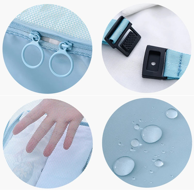 RUPUTIN-New-6Pcs-Set-High-Quality-Cloth-Waterproof-Travel-Mesh-Bag-In-Bag-Luggage-Organizer-Packing