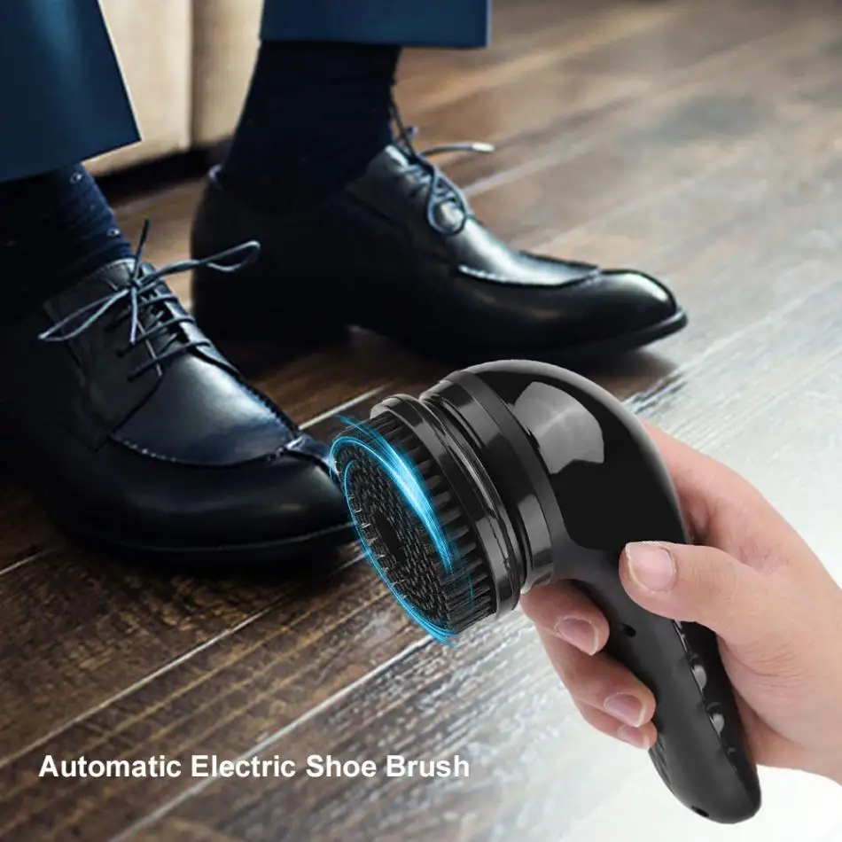 Pragmatic Kit de limpiabotas eléctrico máquina pulidora de Zapatos eléctrica portátil Cepillos de Limpieza para Bolsos de Cuero Mantenimiento de Asientos de automóvil Cepillo para pulir Zapatos 