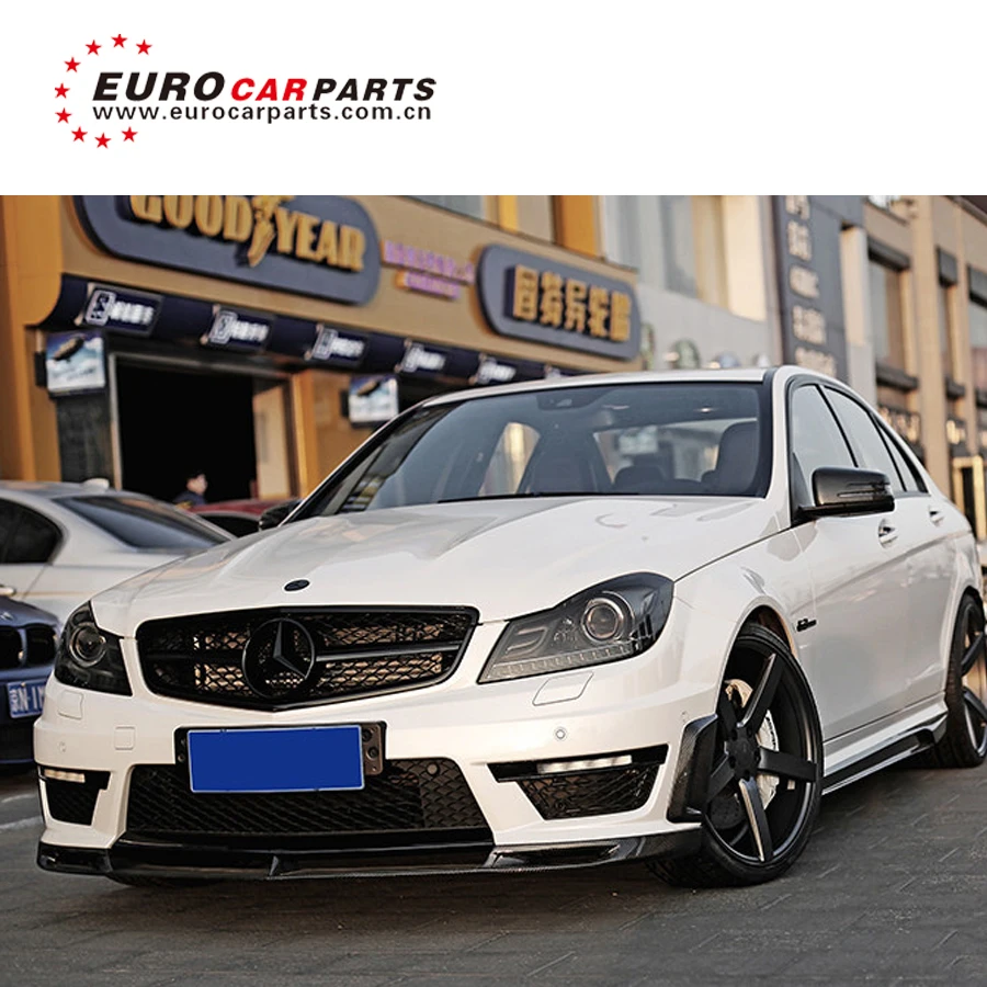 MB C class w204 C63 спортивные линейное углеродное финберг спойлер для w204 C63 спортивные линейное углеродное финберг спереди губ задний диффузор и заднее крыло