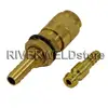 Gas & Water Quick Connector Fitting Hose Gold Connector For PTA DB SR WP 9 17 18 26 TIG Welding Torch 1 Set ► Photo 3/5
