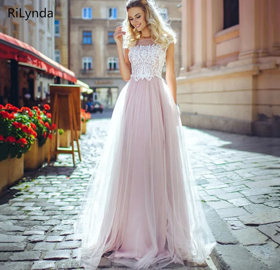 

Wedding Dresses 2019 A Line Tulle Wedding Gowns Lace Appliqued Vestido De Novia Backless Bride dress Custom made size