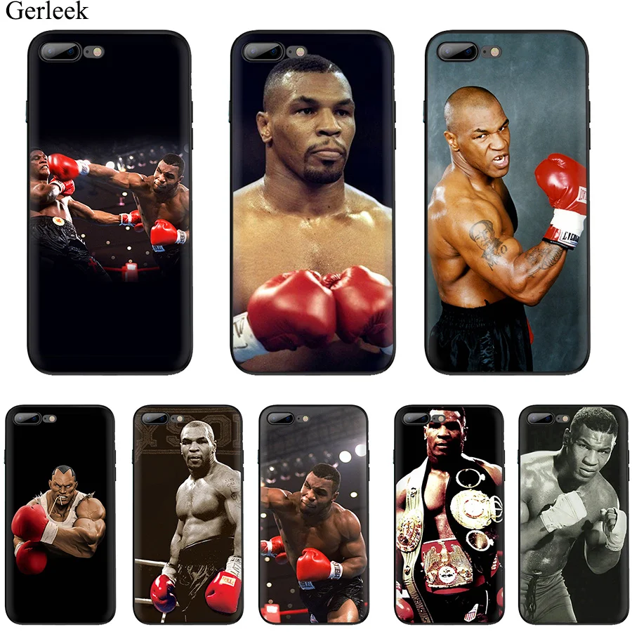 

Mike Tyson Boxer Club Mobile Phone Case TPU for iPhone 6 6s 7 8 Plus iPhone 11 Pro X XR XS Max XR SE 5 5s SE Cover Protection