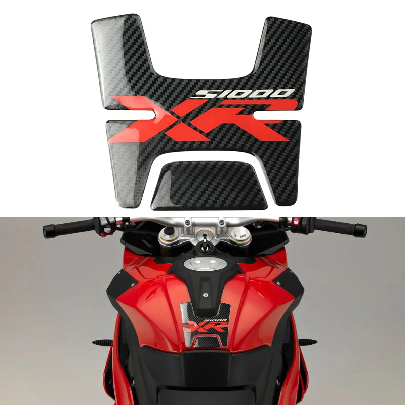 

3D Motorcycle Fuel Tank Pad Protector Decals Sticker For BMW S1000XR S1000 XR Carbon Look