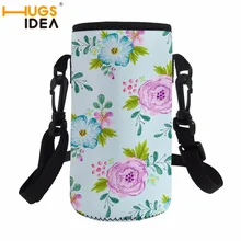 HUGSIDEA цветы путешествия бутылку мешок крышка неопрена спортивная сумка для переноски бутылок для Пеший Туризм Рыбалка Альпинизм Портативный сумка