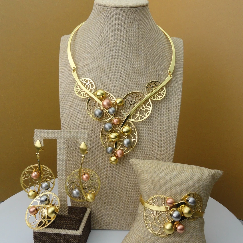 

Yuminglai 2019 New Arrival African Luxury Jewelry Sets Dubai Unique Design Ladies Jewelry Sets FHK5477
