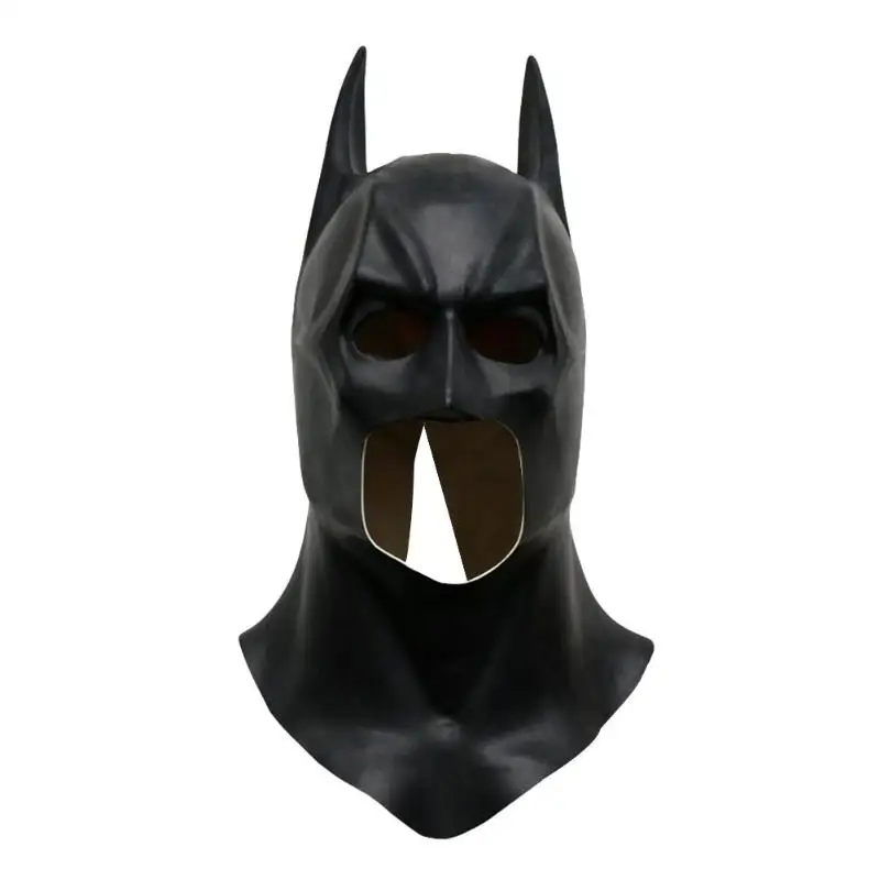 Бэтмен Реалистичные Маски Хэллоуин Латексная на все лицо Бэтмен ажурная маска костюмированные маски карнавал косплей реквизит