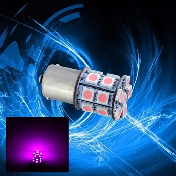 

PA LED 4PCS x 1156 BAU15S 20SMD 5050 LED For Car Auto Signal Trunk Lamp Bulb color PINK