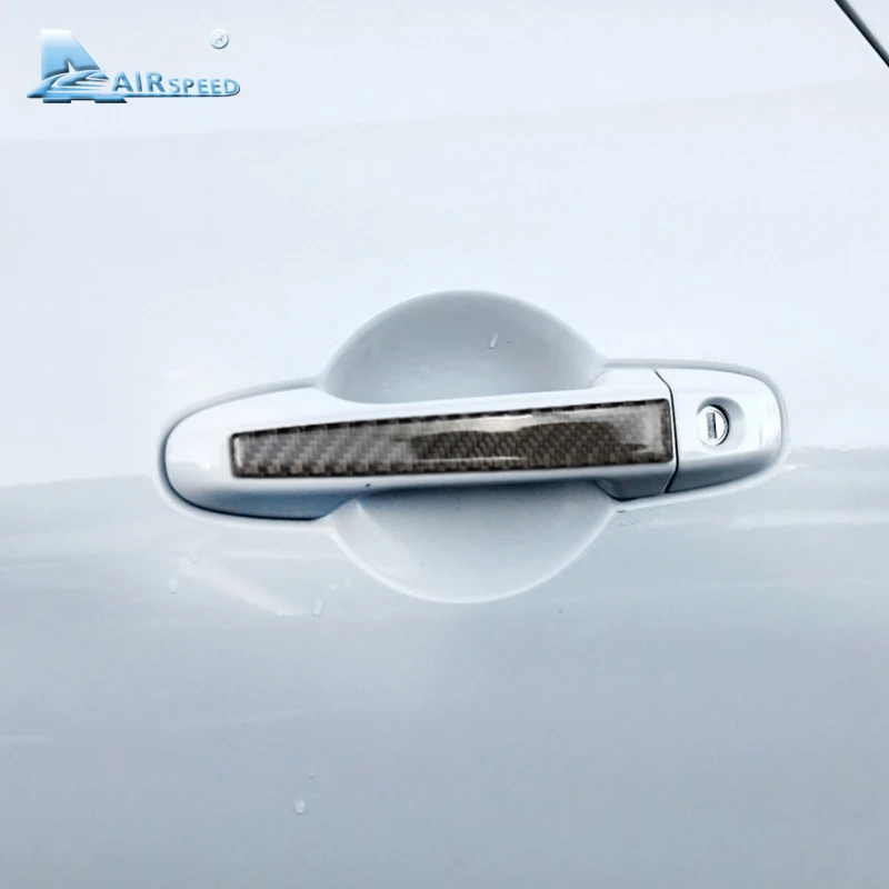 

Carbon Fiber Car Stickers Anti Scratches Protective Door Handle Strips Decoration Refit for SUBARU BRZ TOYOTA 86 Car Styling