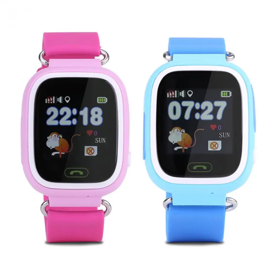 

q90 SOS Anti-Lost Watch Wristwatch GPS Locator Kids Safe Child with WiFi Voice Call Phone Call Children Antii-lost safety Watch