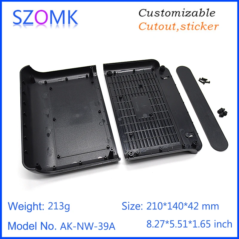 szomk plastic router enclosure box for electronic junction box diy plastic enclosure pcb box plastic equipment housing GPS tracker instrument control box (19)