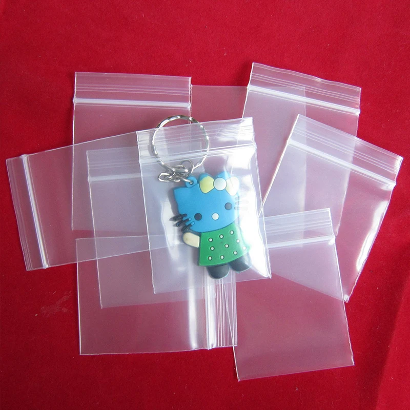 

High quality 300pcs/lot 2.5x4cm Mini Clear Ziplock Bags Reclosable Ziplock Bags Charms Packaging Plastic Bags gift Bags