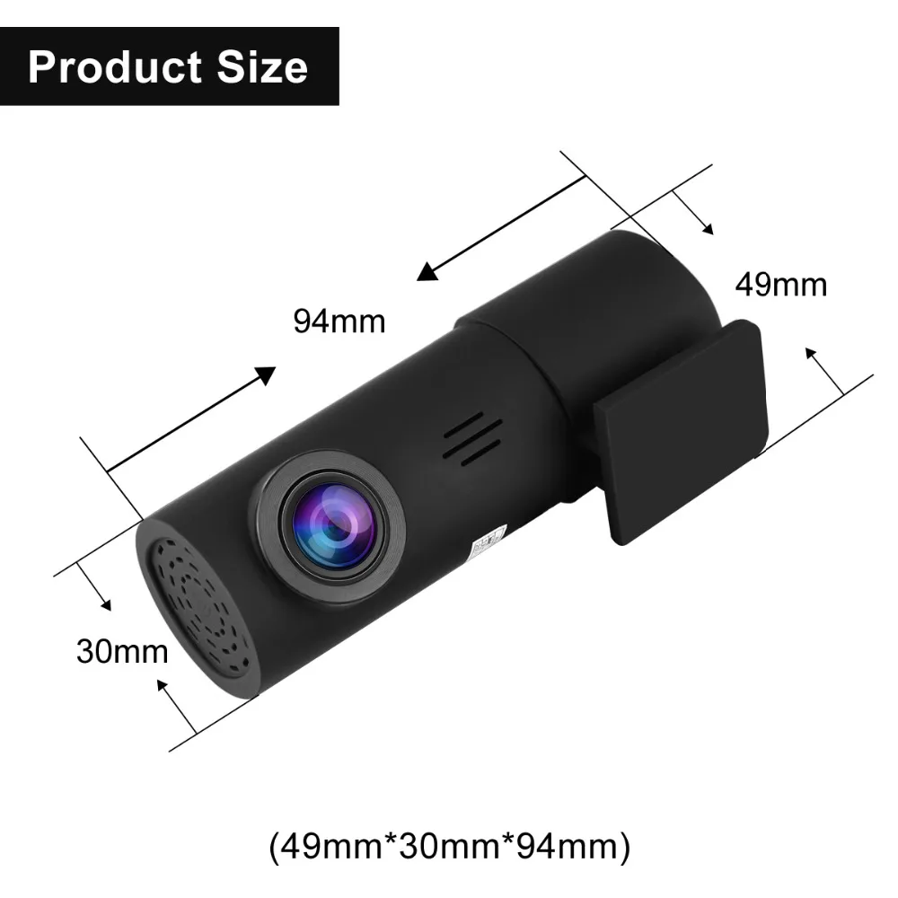 Видеорегистраторы для автомобилей мини Камера может вращаться на 360 FHD 1080P видеокамера автомобиля для вождения Автомобильный видеорегистратор детектор приборной панели Камера Wi-Fi