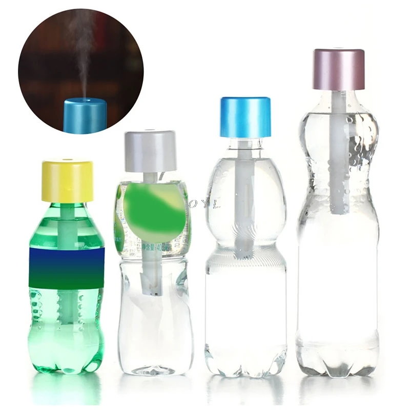 

Portable Mini Water Bottle Caps Humidifier Aroma Air Diffuser Mist Maker 1Pc