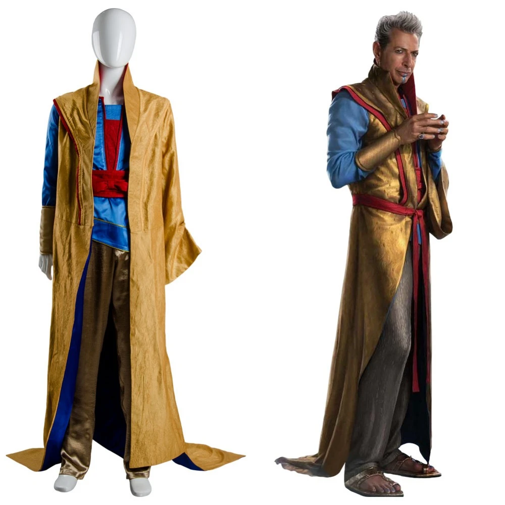 Thor 3 Ragnarok Grandmaster En Dwi Gast Outfit Cosplay Costume Robe Cloak Suit Thor 3 Ragnarok Grandmaster En Dwi Gast Outfit Cosplay Costume Robe Cloak Suit