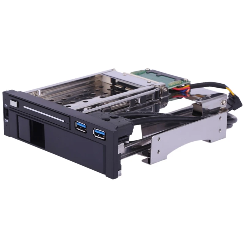  Neue Dual Bay 35 zoll + 25 Zoll Sata Iii Festplatte Hdd Ssd Tray Caddy Interne Mobile Rack Gehäuse 
