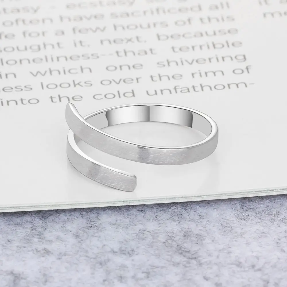 Personalized Ring Customize Engraved Names 3 Colors Available Adjustable Rings For Women Anniversary Jewelry (JewelOra RI103498)