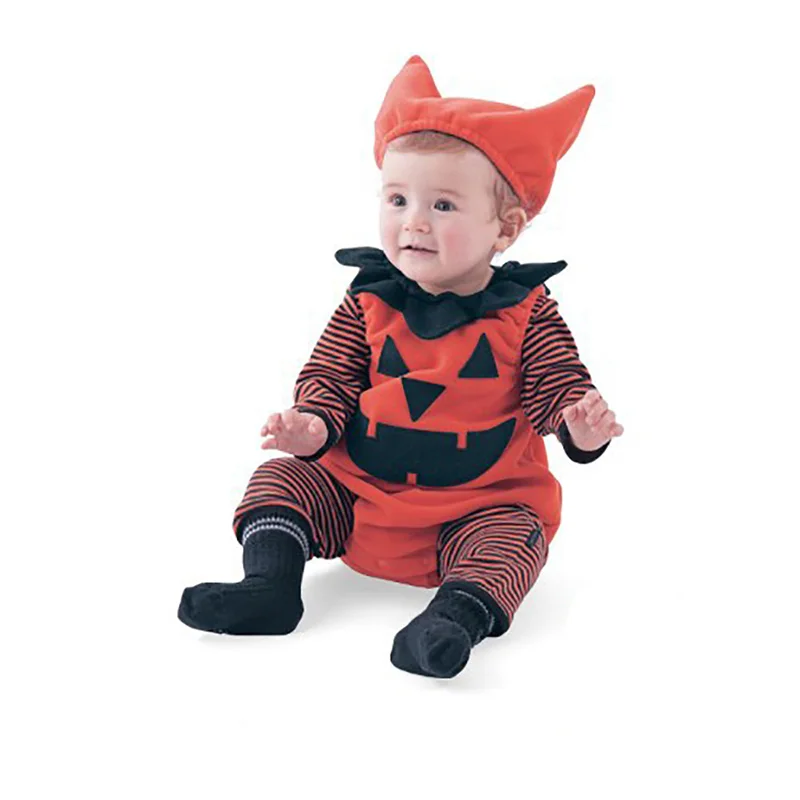3 pcs baby long sleeve cartoon romper soft infant cotton halloween costumes kids girls boy safe newborn clothes with cute hat - Baby Cute Halloween Costumes 3 pcs baby long sleeve cartoon romper soft infant cotton halloween costumes kids girls boy safe newborn clothes with cute hat - Baby Cute Halloween Costumes