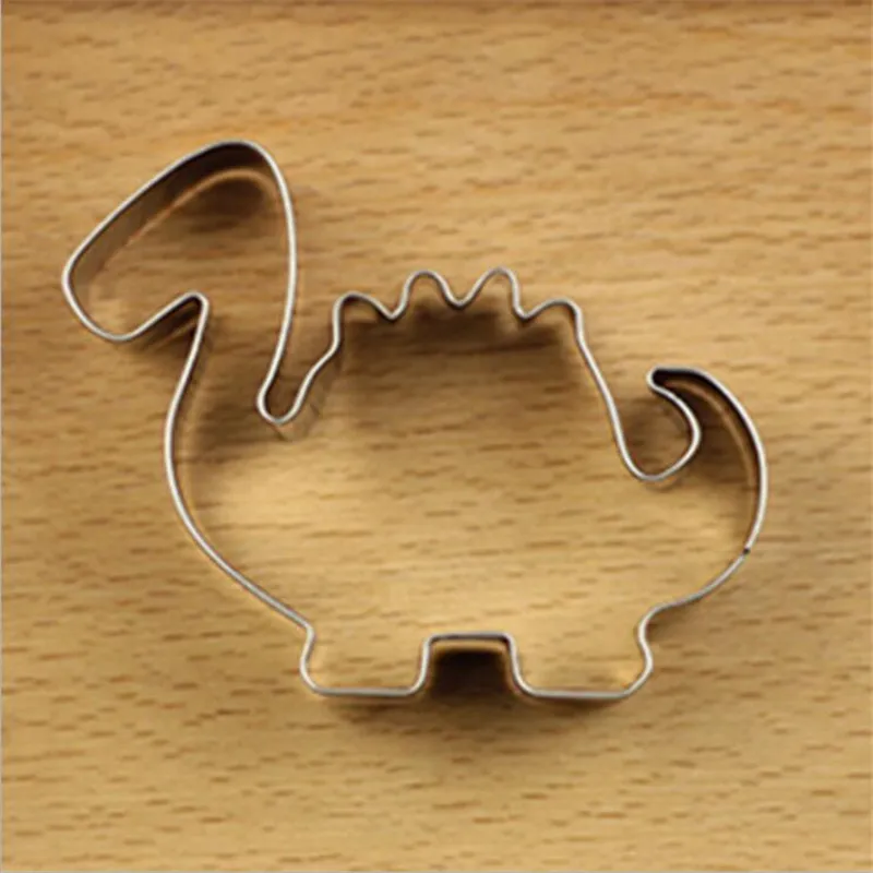 

Lovely Tools1Pcs Stainless Steel Dinosaur Animal Fondant Cake Cookie Biscuit Cutter Decorating Mould Pastry Baking Tools