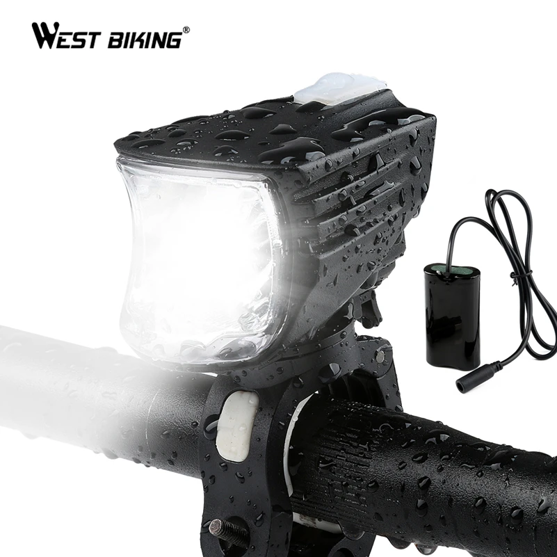 

WEST BIKING Bike Light 600 Lumens Bright Headlight Lights Cycling Lamps Waterproof 3300mAh USB Rechargable Battery Bicycle Light