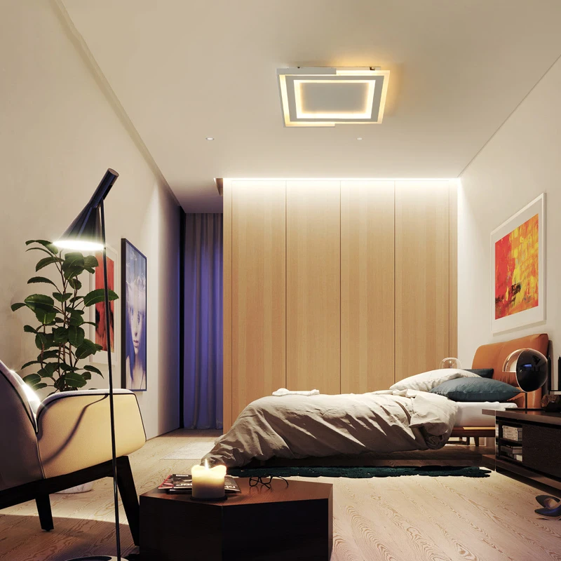 Simple luces de techo LED lámpara de Iluminación para cocina salón dormitorio plafonnier led moderne lámpara de techo
