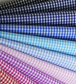 

100cm*140cm Light Weight Yarn Dyed Checks Cotton Gingham Material Textiles Lining