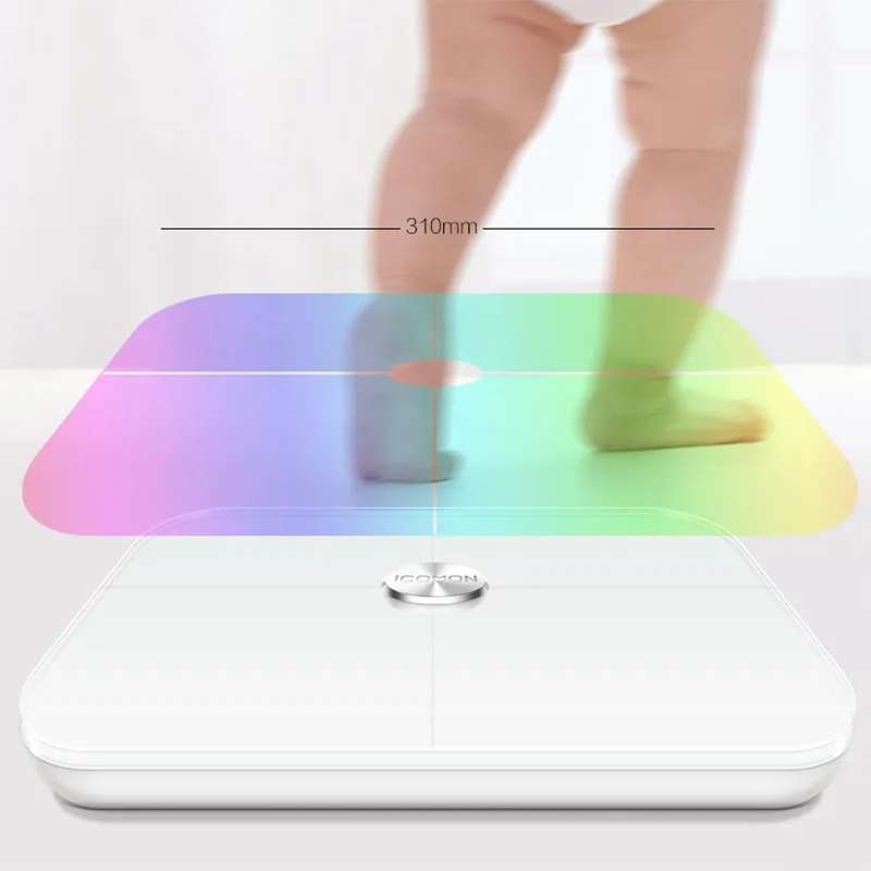 Hot ITO Tempered glass Body Fat Scale Floor Smart Bluetooth Weight Bathroom Scale Electronic LED Digital Weight Balance bmi