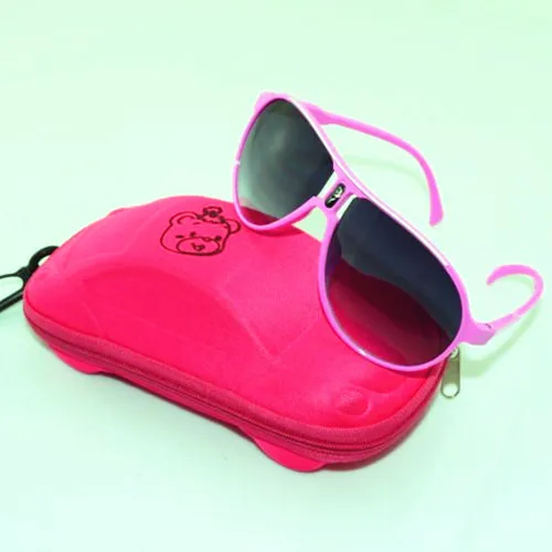 Распределительные кубики с Отделом для солнечных очков детские очки авоатор Пилот солнцезащитные очки мальчики девочки дети детские очки UV400 - Цвет линз: Розовый
