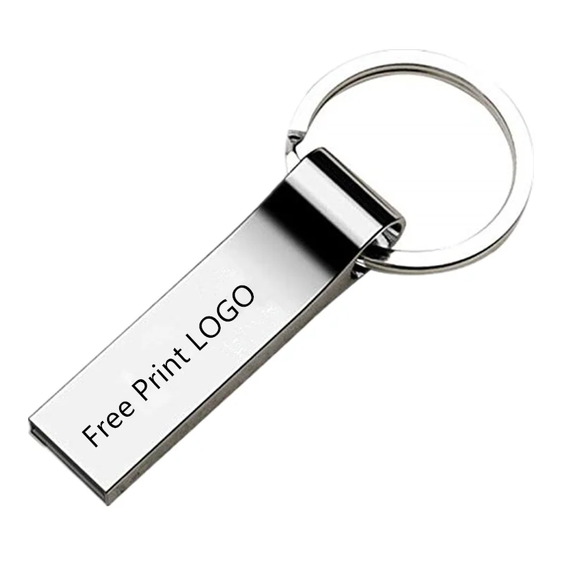 

Usb Flash Drive 32GB Pen Drive Sliver Metal Usb Flash Stick 2.0 Pendrive 4GB 8G 16G Flash Disk 64GB 128GB U Disk Free Print Logo