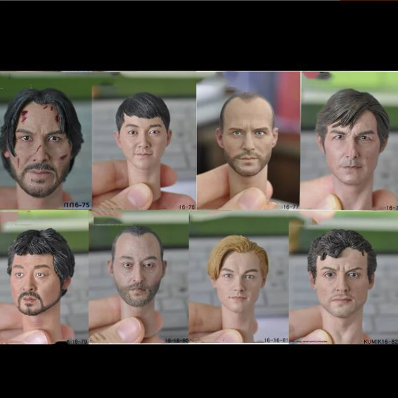 

1/6 Scale Male Head SculptS Fit 12" Action Figures Bodies