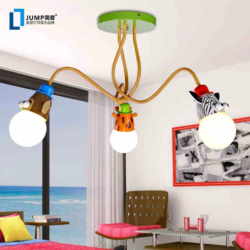 

& P modern minimalist children's lamp bedroom lamp LED children's room lamp cartoon ceiling lamp