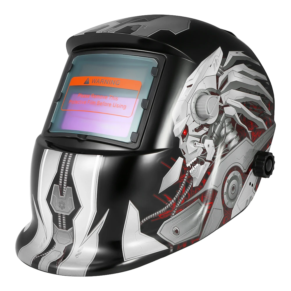 Pro Solar Powered Auto Darkening Weld Helmet Arc Tig Mig Grinding Welder Mask BI