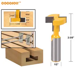 DIY Инструменты Деревообрабатывающий 1-1/16 "т слот фрезы-1/2" хвостовика