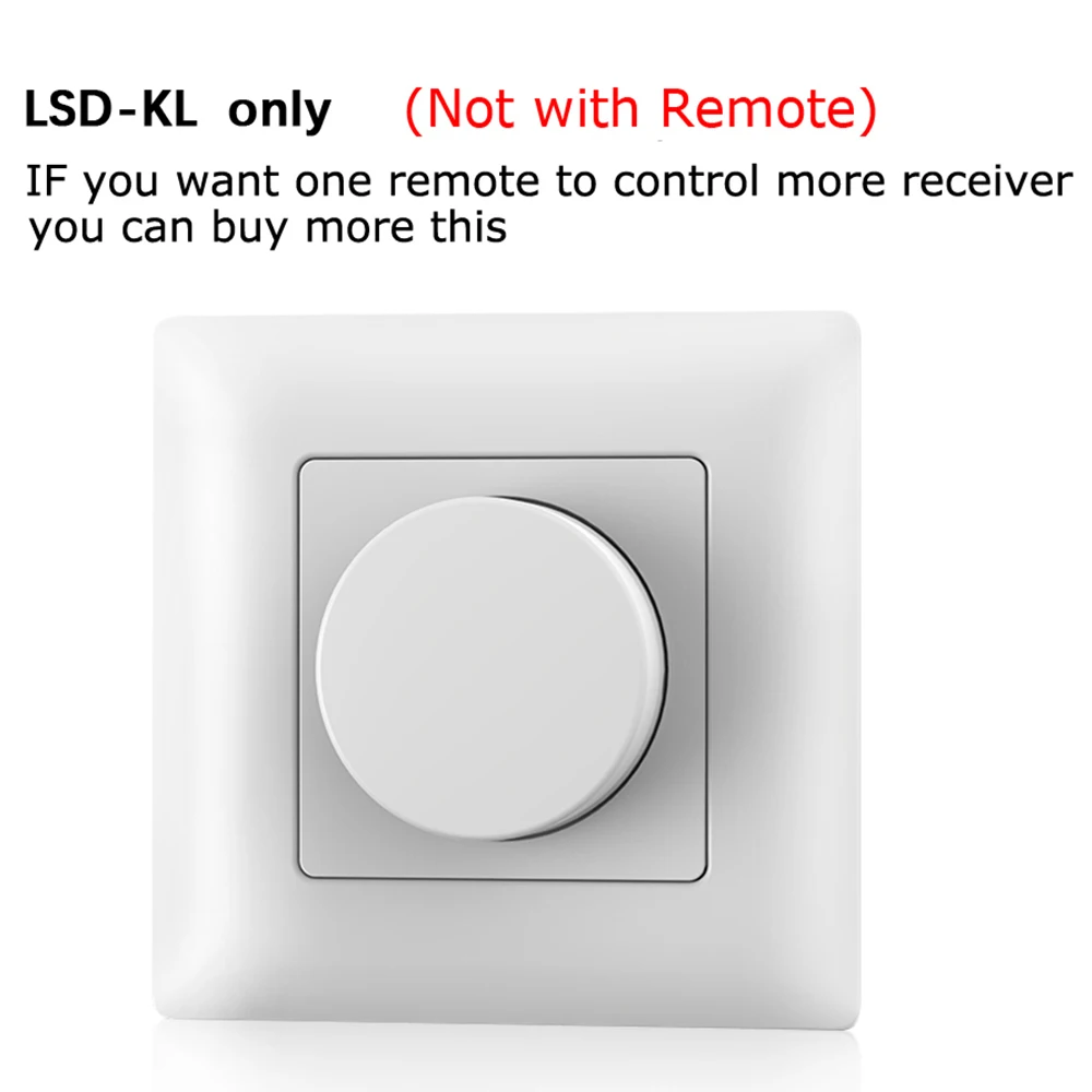 KL 0-10V Dimmer Светодиодный диммер 220 В переменного тока 230 В 110 В беспроводная РЧ поворотная панель 0-10 в диммер с 2,4G пультом дистанционного управления для светодиодный одноцветных полос - Цвет: KL 0-10V Dimmer