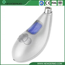 Серебряный Рождественский подарок Алмазная машина для микродермабразии Омоложение кожи Уход за лицом массаж пилинг угрей домашнего использования 4 минуты