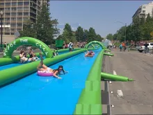 2017 Top fun inflatable city water slide for sale
