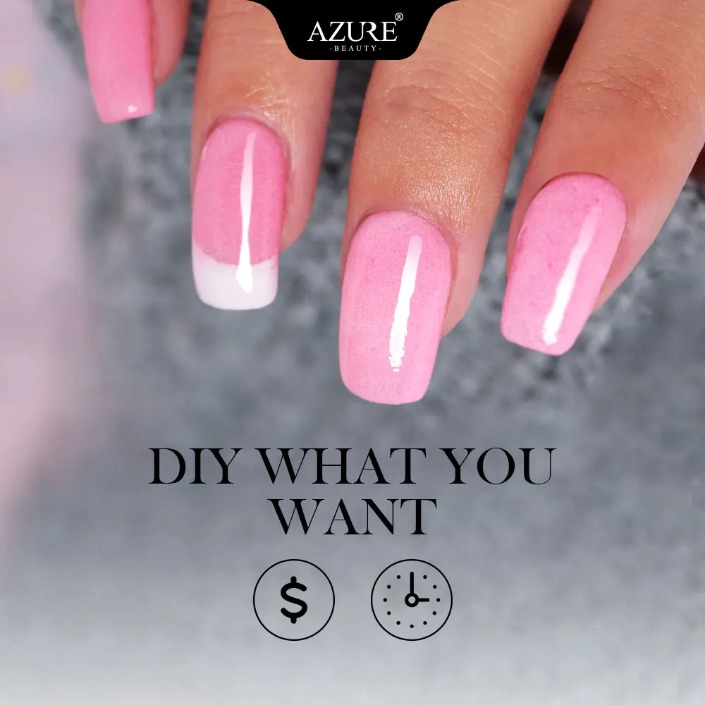 Azure Beauty новый порошок для ногтей натуральный сухой легко наносится на ногти